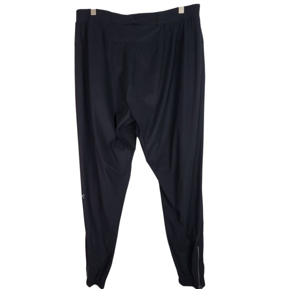 LULULEMON Pants Mens XL Black Surge Jogger Zipper Running Pockets Tapered - Picture 3 of 13